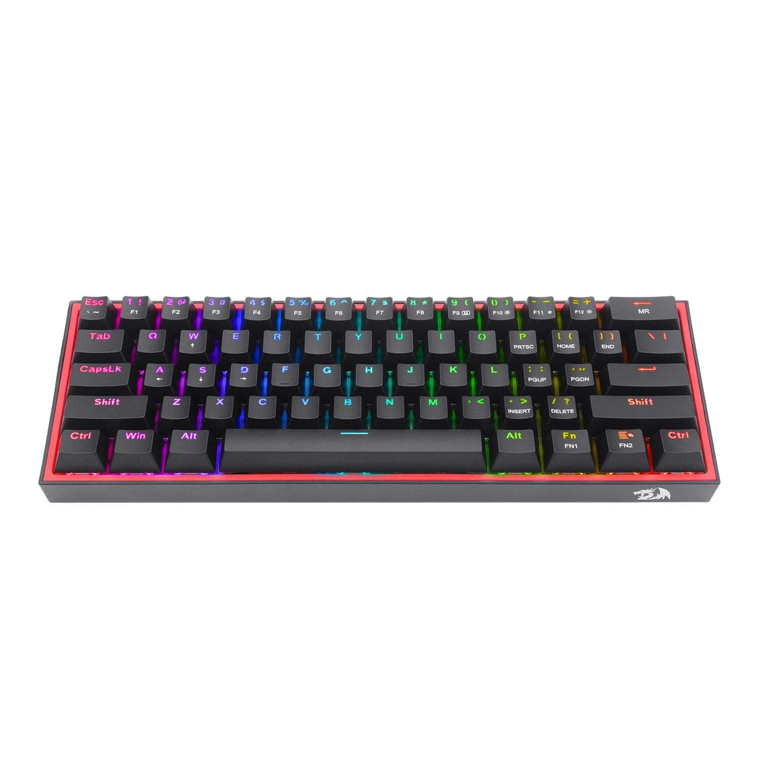Redragon K617 FIZZ 60% Wired RGB Gaming Keyboard – Black (NEW SEALED)
