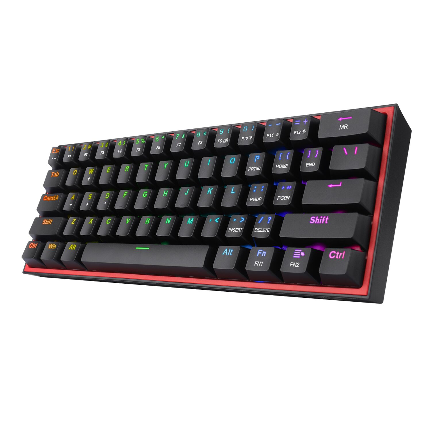 Redragon K617 FIZZ 60% Wired RGB Gaming Keyboard – Black (NEW SEALED) - Image 6