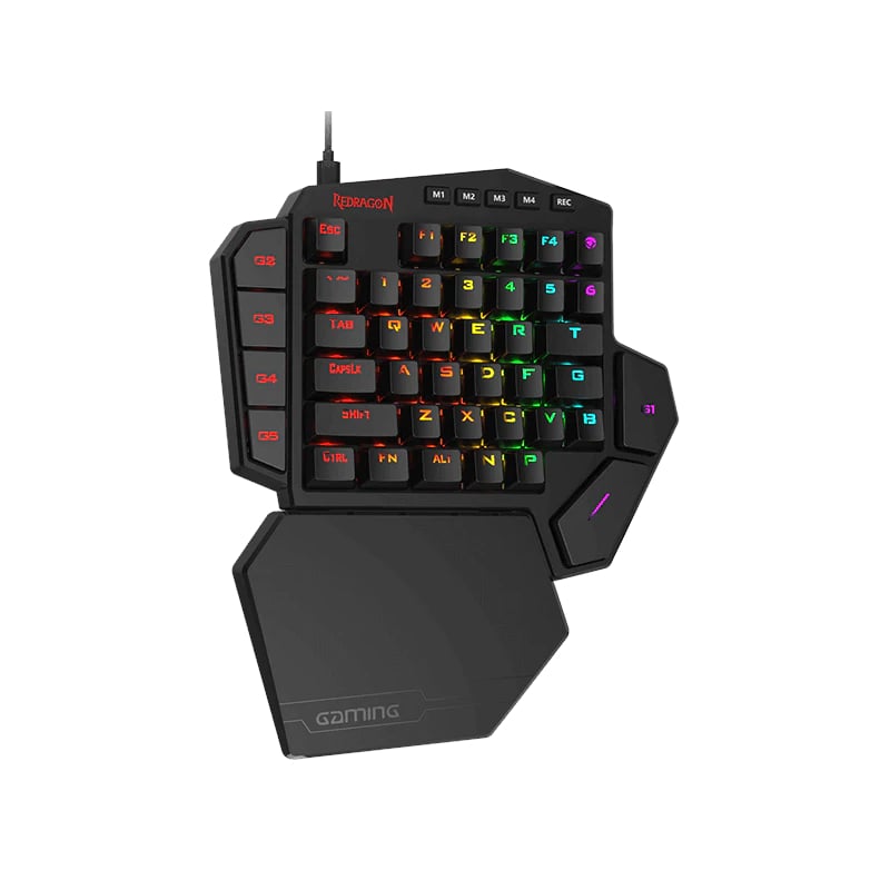 REDRAGON Diti Elite Pro One-Handed RGB Wireless Mechanical Gaming Keyboard – Black (NEW SEALED)