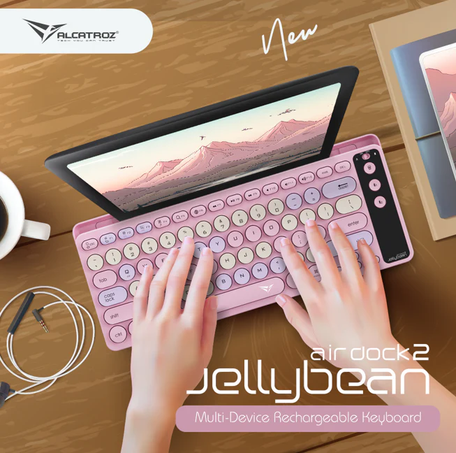 Alcatroz Jellybean Air Dock 2 Bluetooth and Wireless Keyboard (NEW SEALED)