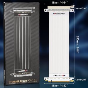 OCPC XTENDER PCI-E 3.0 Riser Cable - WHITE (NEW)
