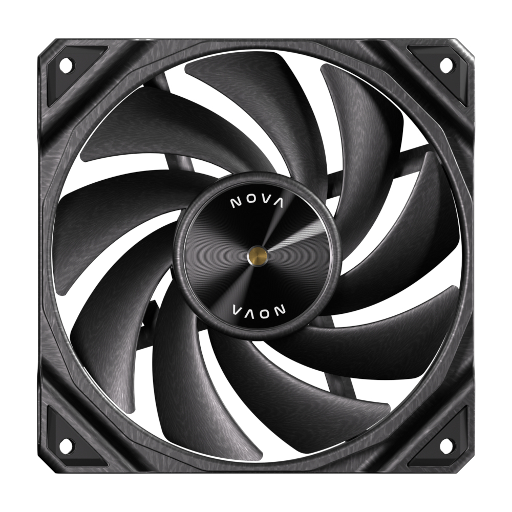 Antec NOVA 120 PWM Fan - 9 BLADE - 3 Pack with Speed Controller – Black (NEW) - Image 2