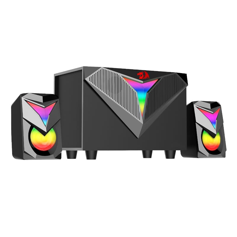 REDRAGON 2.1 Satellite Speaker TOCCATA RGB 11W Gaming Speaker – Black - Image 5