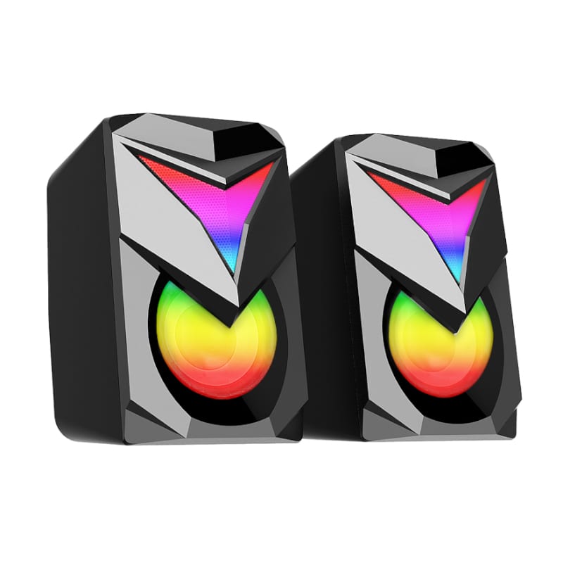 REDRAGON 2.1 Satellite Speaker TOCCATA RGB 11W Gaming Speaker – Black - Image 4