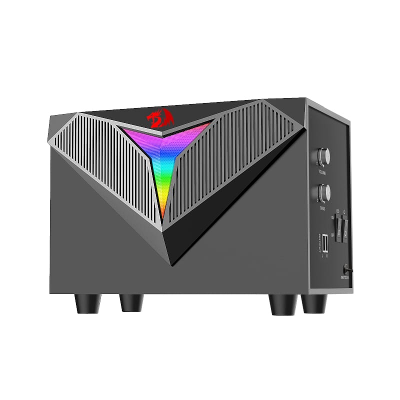 REDRAGON 2.1 Satellite Speaker TOCCATA RGB 11W Gaming Speaker – Black - Image 3